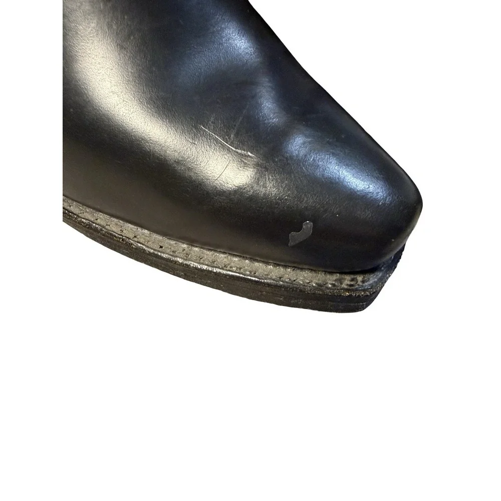 Dayton Black Beauty Motorcycle Boots Vintage - Sz 10.5 Chromexcel Triple-Sole